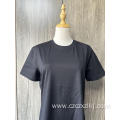 Pure cotton men's solid color round neck t-shirt